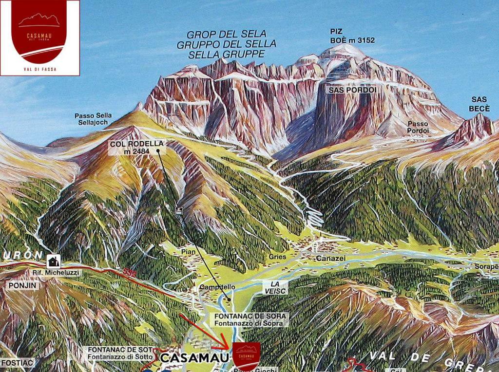 Casamau Trilo Apartment Campitello di Fassa Luaran gambar